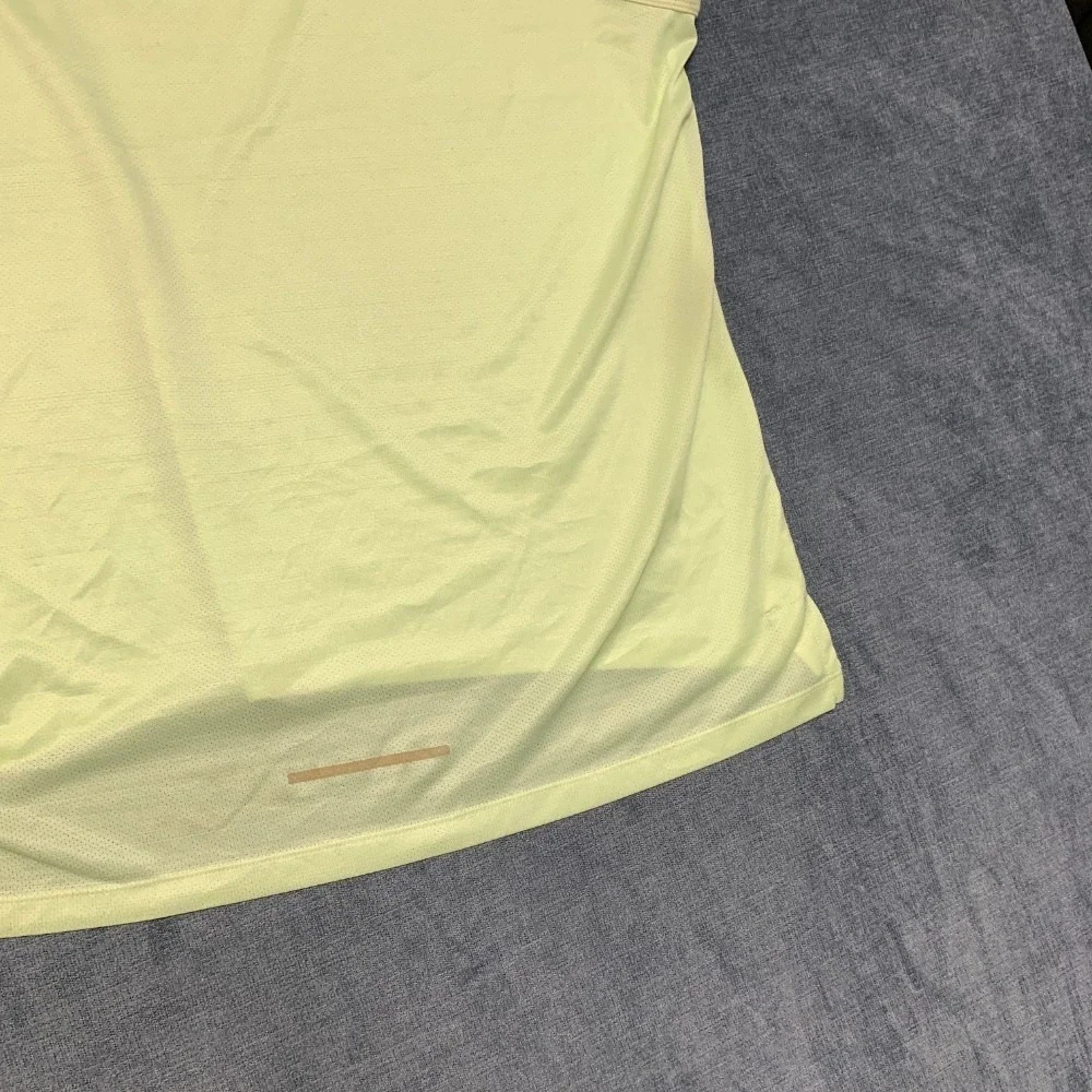 Nike Dri Fit Tank Top Womens XL Lime Green Mesh Lined Running Swoosh Performance